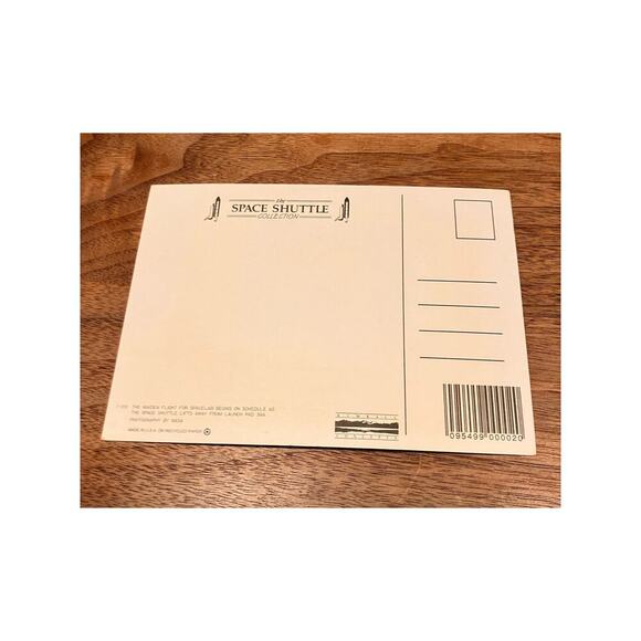 VTG Postcard Maiden Flight for SpaceLab 80s NASA, Made in USA, Shuttle, Unused - Picture 2 of 2